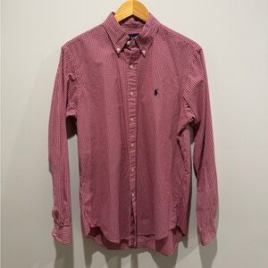 Ralph Lauren Red Checkered Button Up